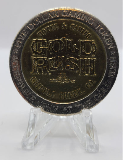 Gold Rush Casino Cripple Creek CO $5 Gaming Token