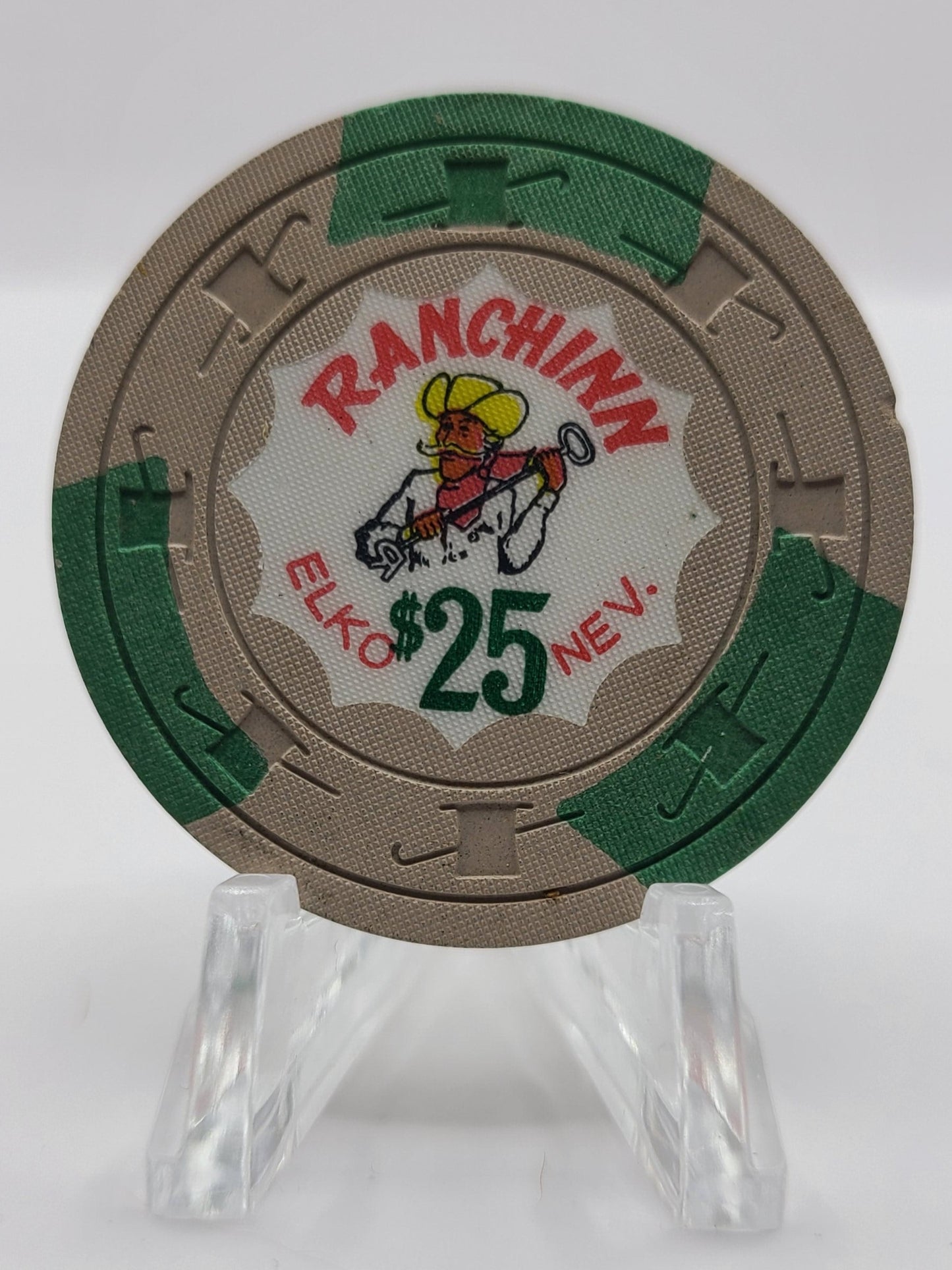 Ranchinn Casino Elko Nevada 1960 $25 Chip E2221