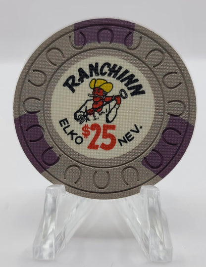 Ranchinn Casino Elko Nevada 1970 $25 Chip N3307