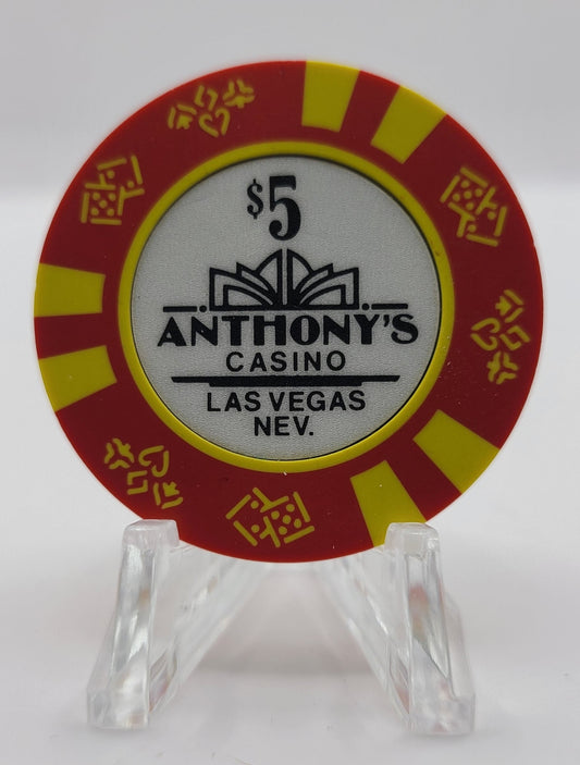 Anthony's Casino Las Vegas Nevada 1989 $5 Chip N1341