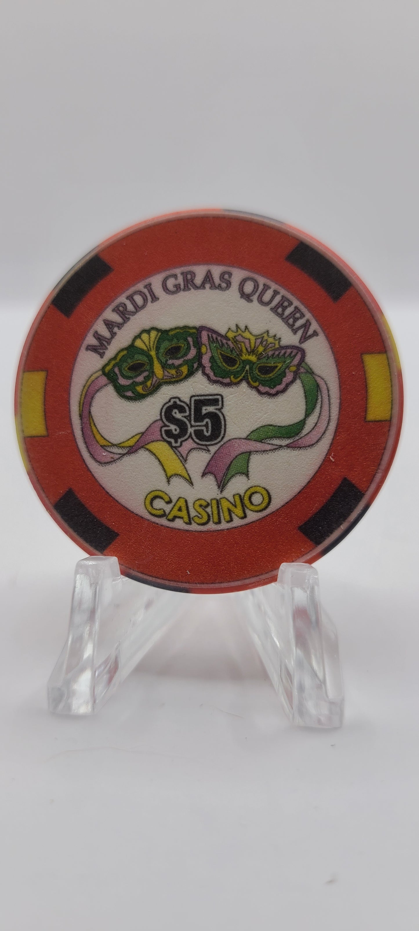 Mardi Gras Queen "Day Cruise" Casino Tarpon Springs Florida $5 Chip