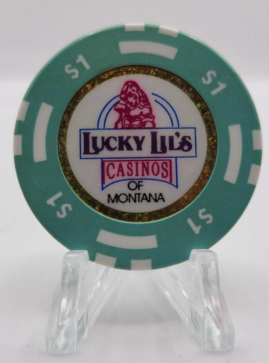 Lucky Lil's Casino Butte MT $1 Chip