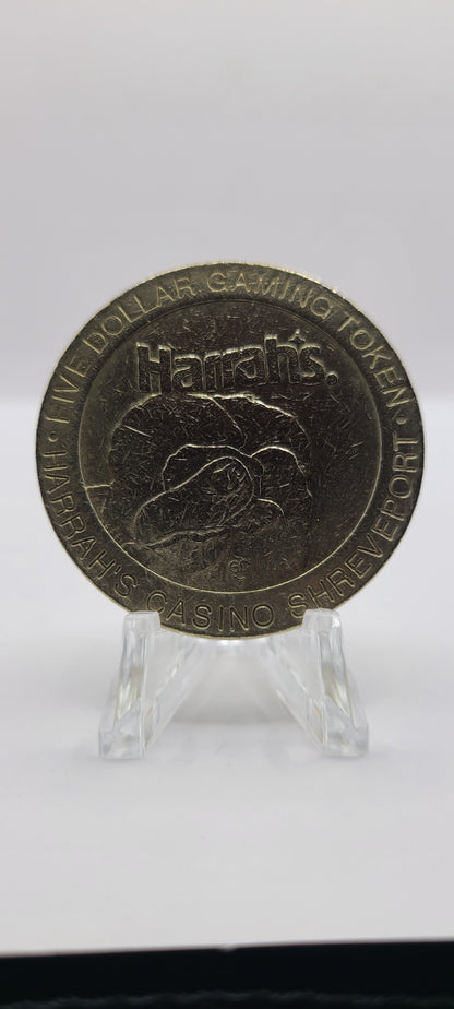 Harrah’s Casino Shreveport LA 1994 $5 Gaming Token