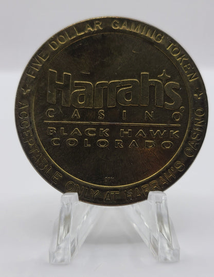 Harrah’s Casino Black Hawk CO 1993 $5 Gaming Token