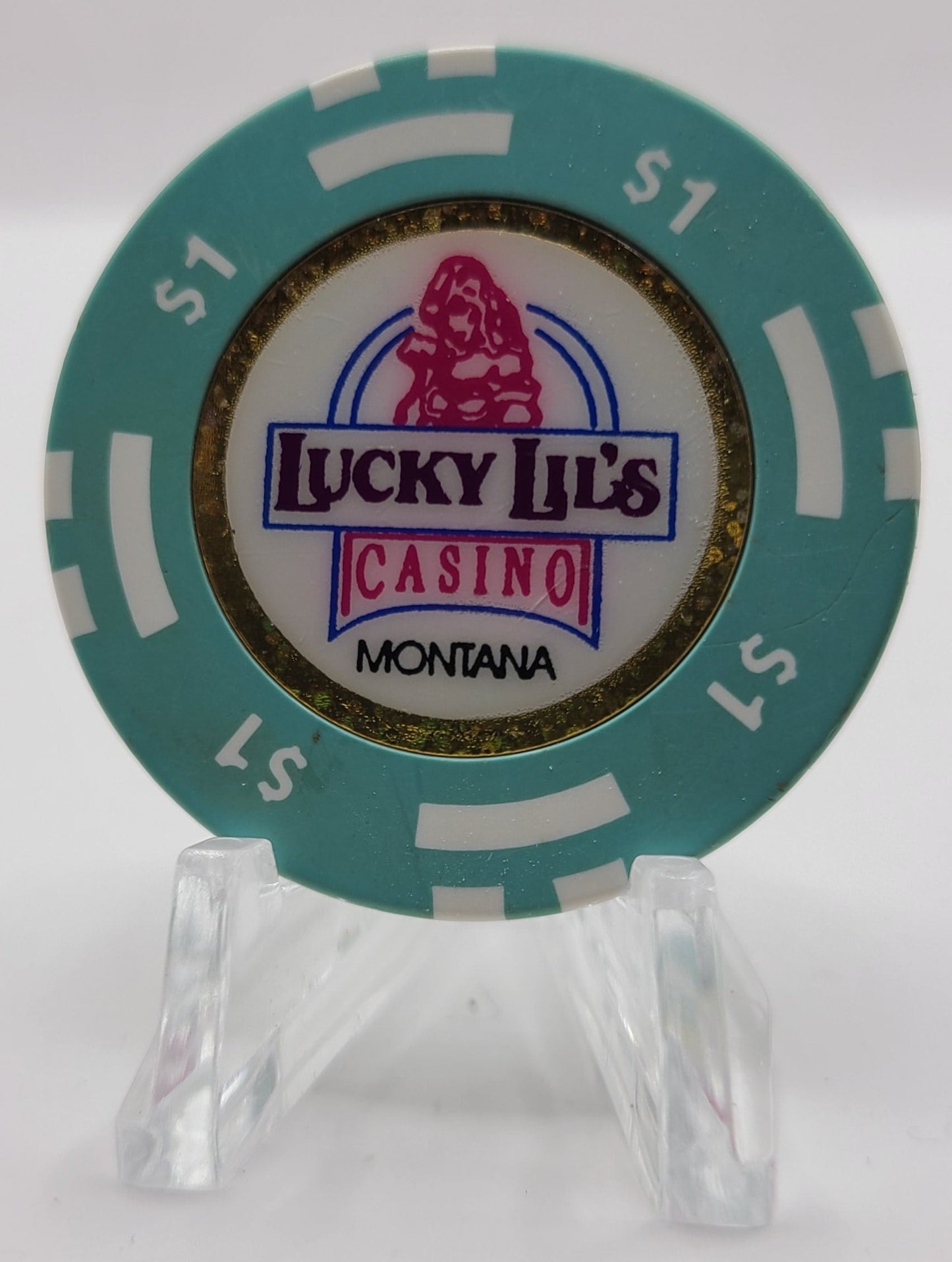 Lucky Lil's Casino Butte Montana $1 Chip