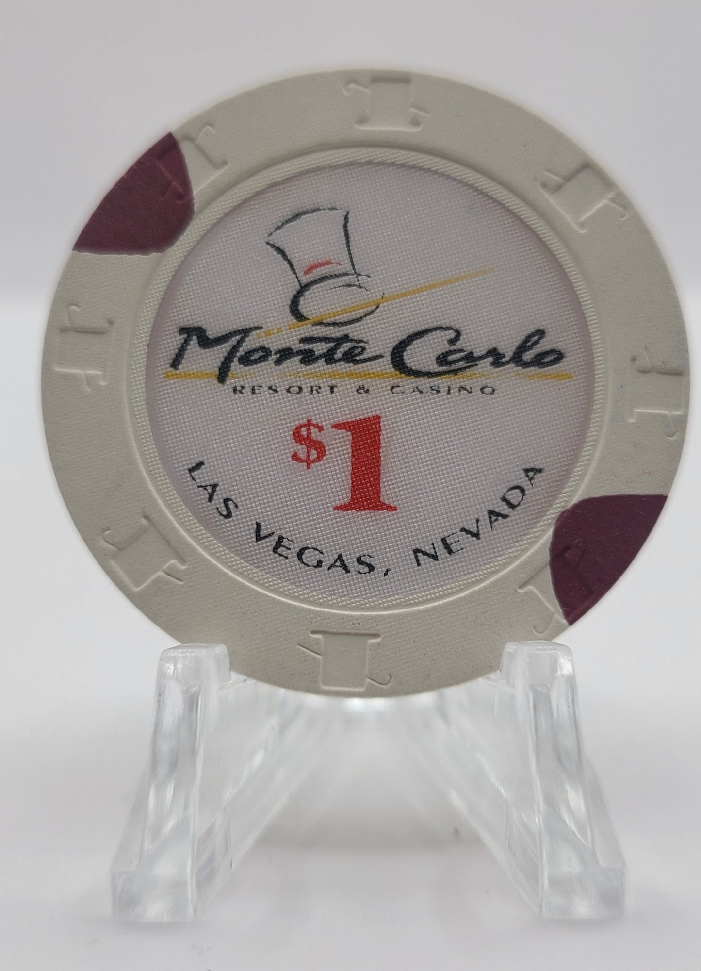 Monte Carlo Resort Casino Las Vegas Nevada 1996 $1 Chip N8795