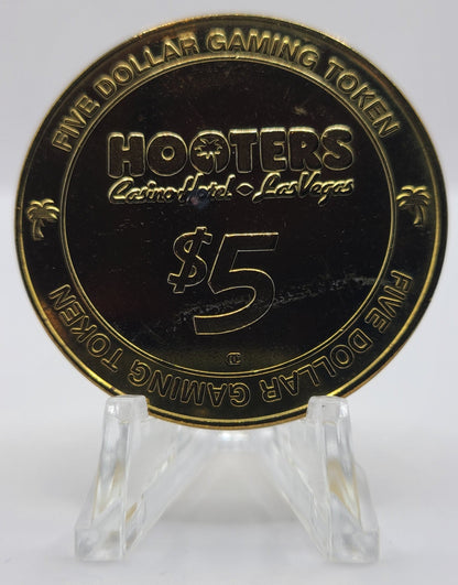 Hooters Casino Hotel Las Vegas NV 2006 $5 Gaming Token