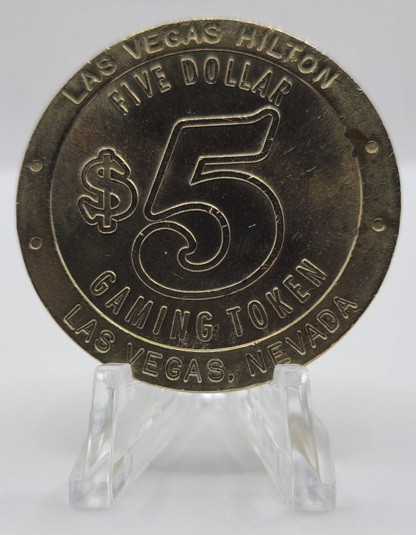 Hilton Casino Las Vegas NV 1997 $5 Gaming Token