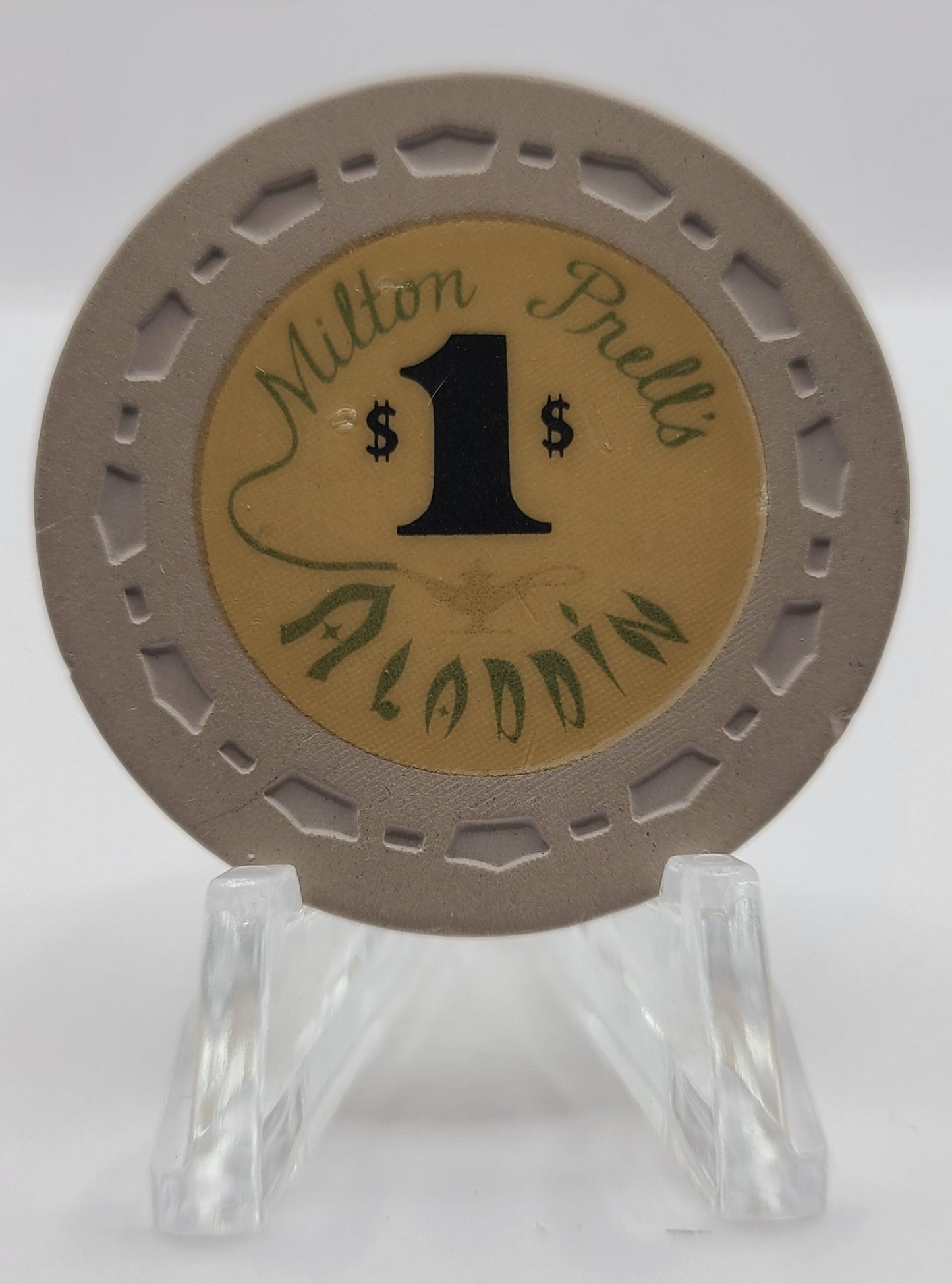 Aladdin "Milton Prell's" Casino 1966 $1 Chip N6712