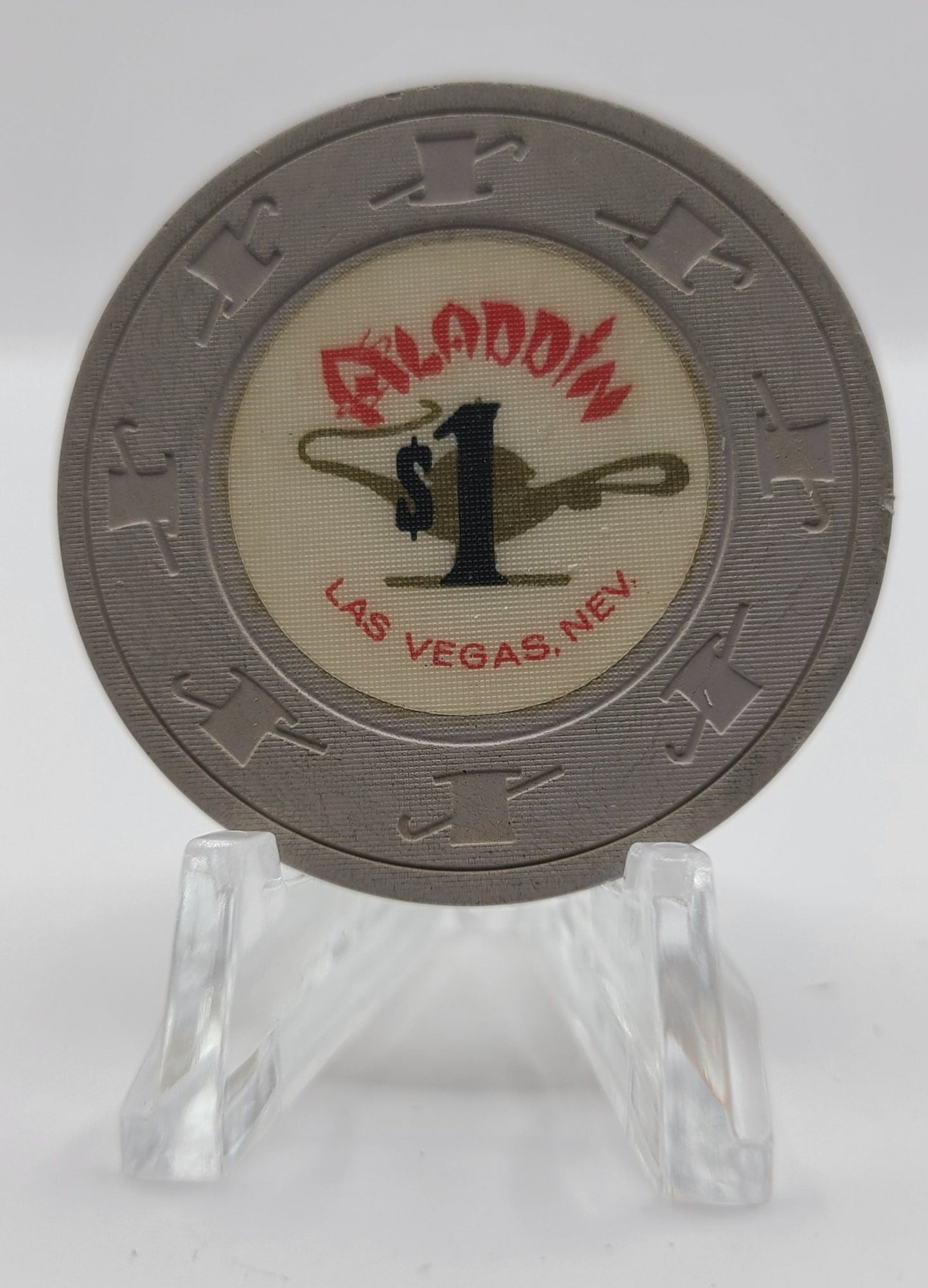 Aladdin Hotel Casino Las Vegas Nevada 1970's $1 Chip N2984