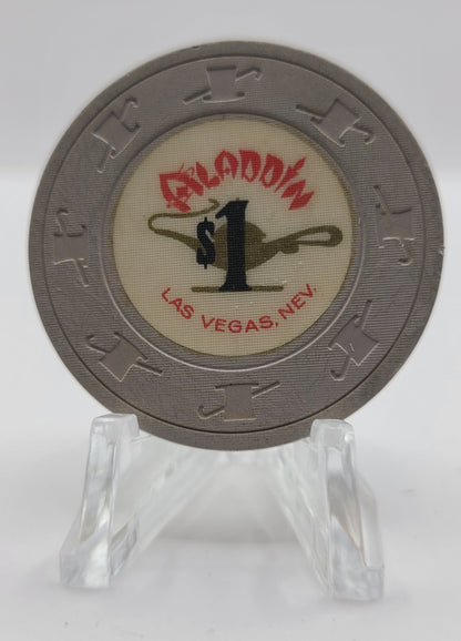 Aladdin Hotel Casino Las Vegas Nevada 1970's $1 Chip N2984