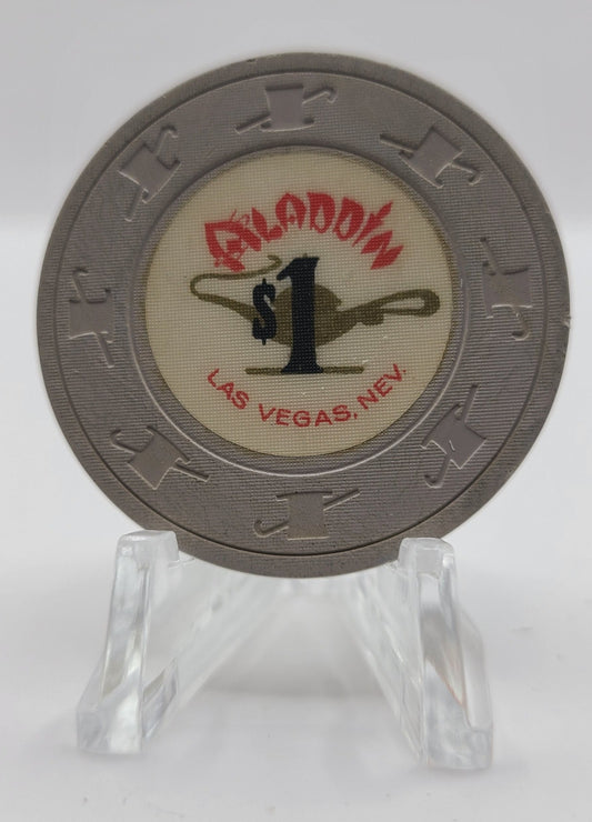 Aladdin Hotel Casino Las Vegas Nevada 1970's $1 Chip N2984