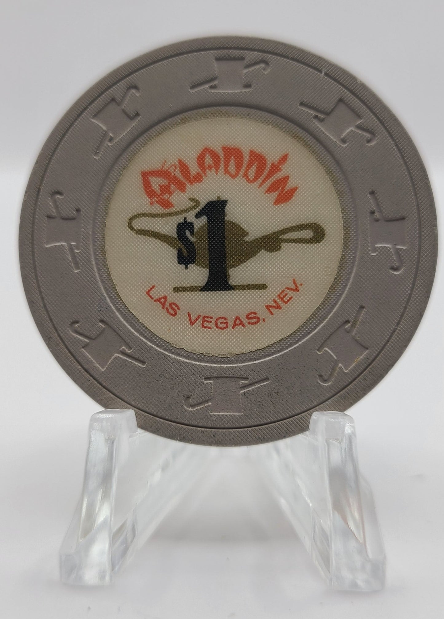 Aladdin Hotel Casino Las Vegas Nevada 1970's $1 Chip N2984