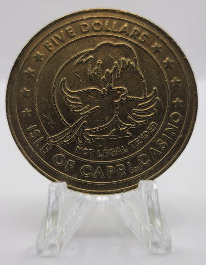 Isle Of Capri Casino Vicksburg MS $5 Gaming Token