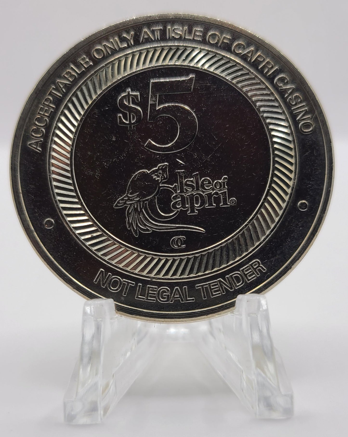 Isle Of Capri Casino Lucaya Bahamas $5 Gaming Token