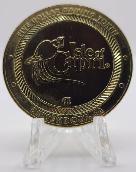 Isle Of Capri Casino Bettendorf IA $5 Gaming Token