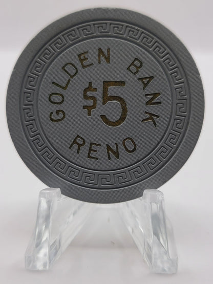 Golden Bank Club Reno Nevada 1950's $5 Chip V6847