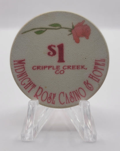 Midnight Rose Casino Cripple Creek CO $1 Chip