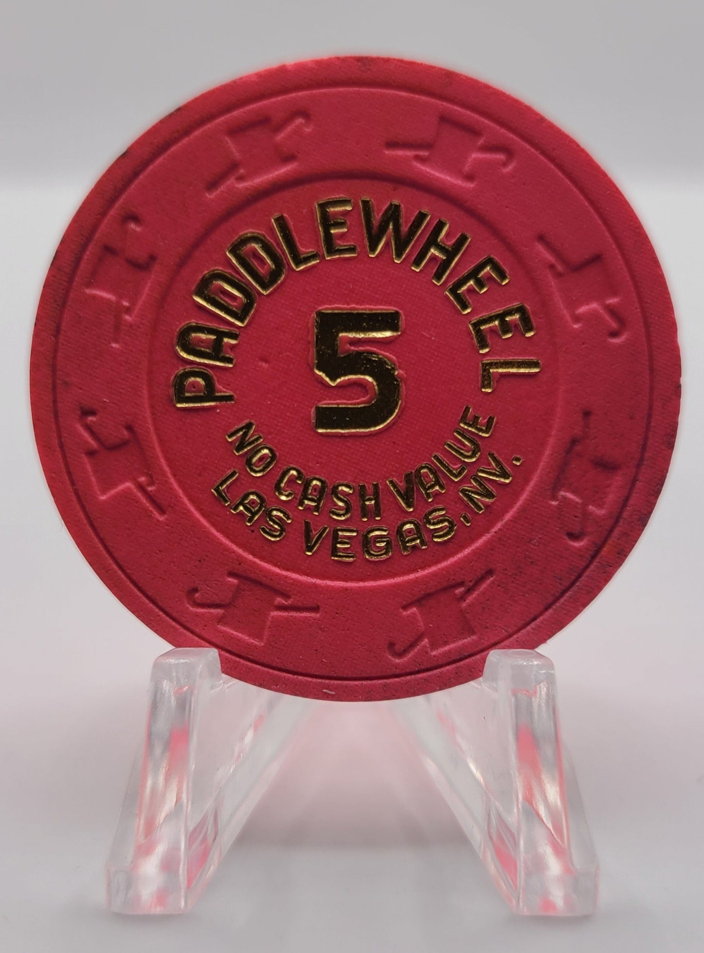 Paddlewheel Casino Las Vegas Nevada 1988 NCV 5 Chip N2794