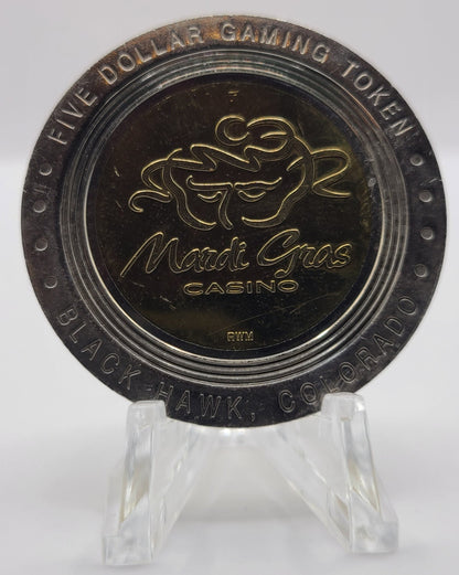 Mardi Gras Casino Black Hawk CO 2000 $5 Gaming Token