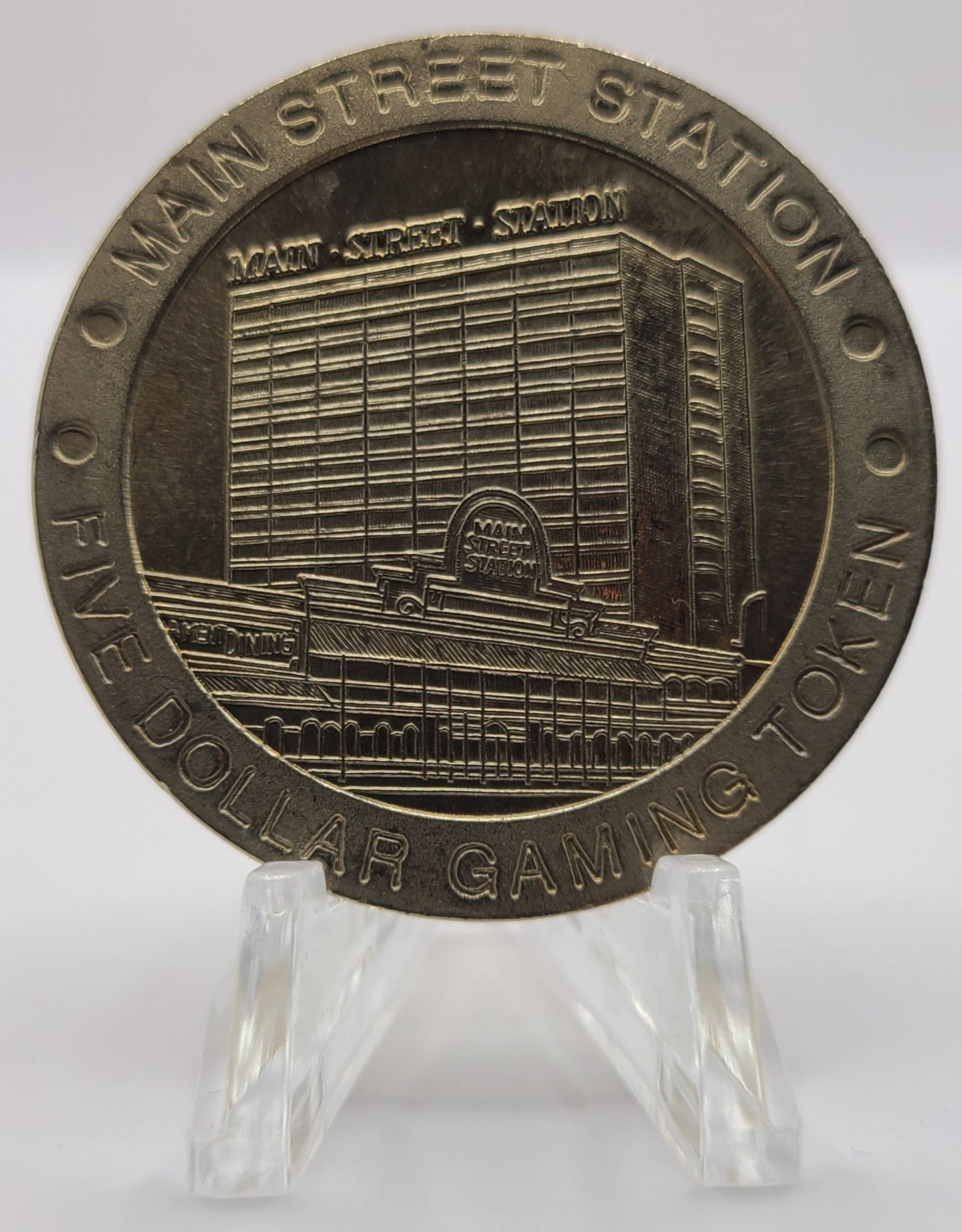 Main Street Station Casino Las Vegas NV 1996 $5 Gaming Token