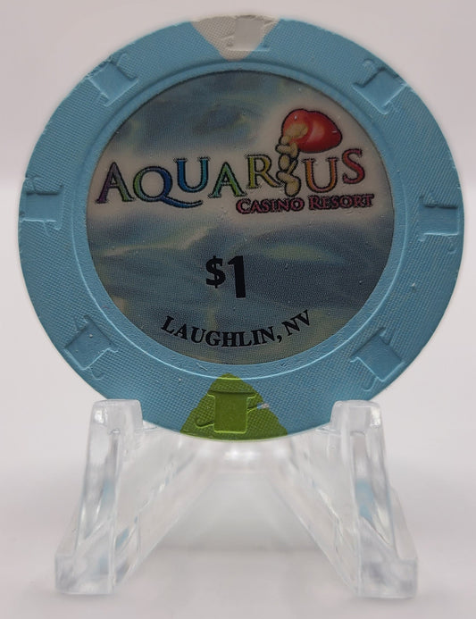 Aquarius Casino Laughlin Nevada 2006 $1 Chip E5784