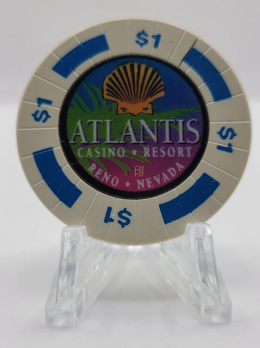 Atlantis Casino Resort Reno Nevada 1999 $1 Chip N9278