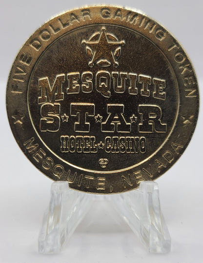 Mesquite Star Hotel Casino Mesquite NV 1998 $5 Gaming Token