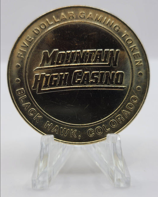 Mountain High Casino Black Hawk CO $5 Gaming Token