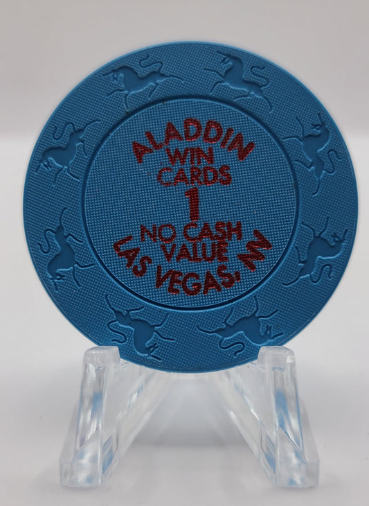 Aladdin Resort Casino Las Vegas Nevada 2001 NCV 1 Win Card Chip V6314