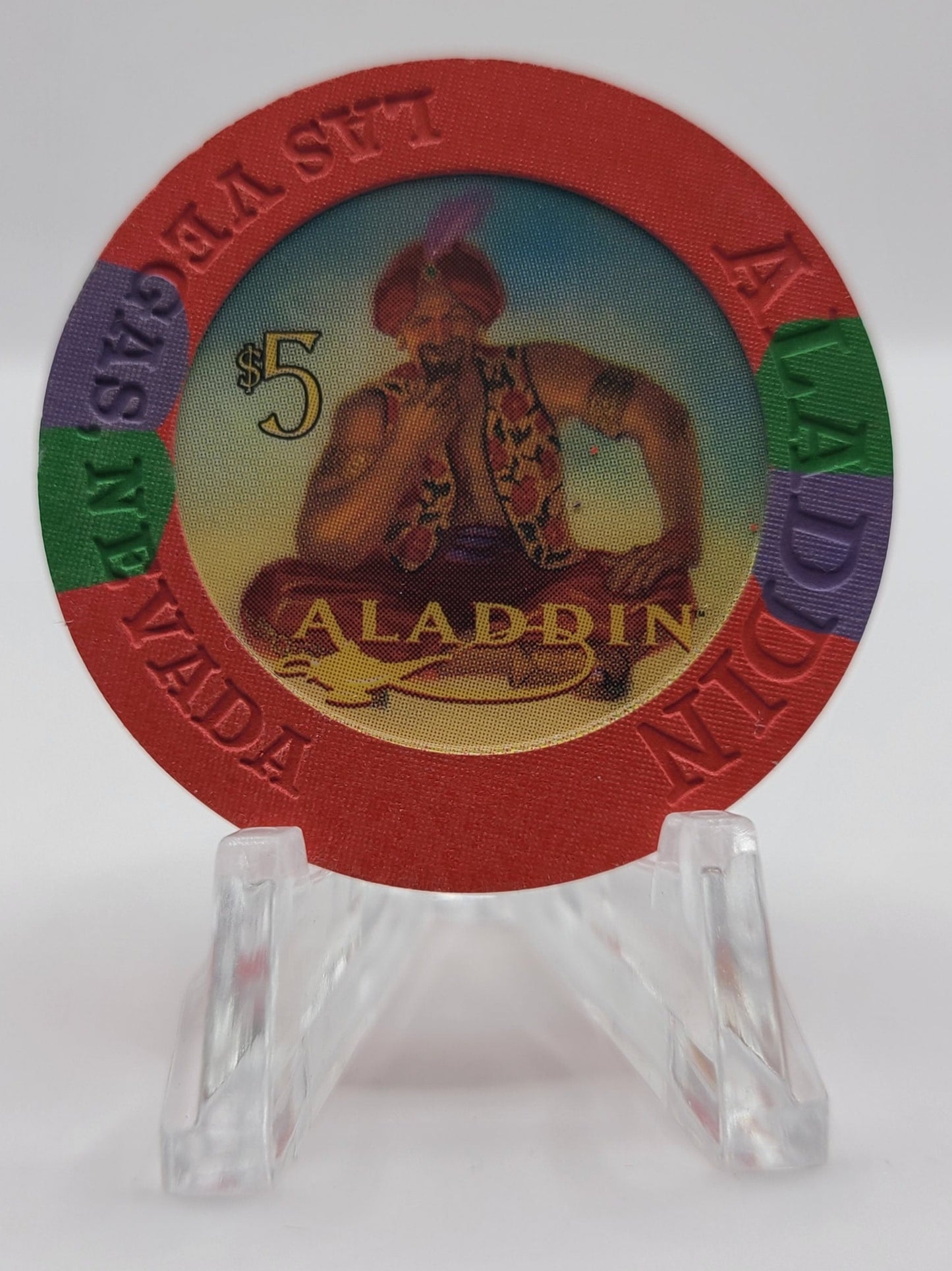 Aladdin Resort Casino Las Vegas Nevada 2000 $5 Chip V7143