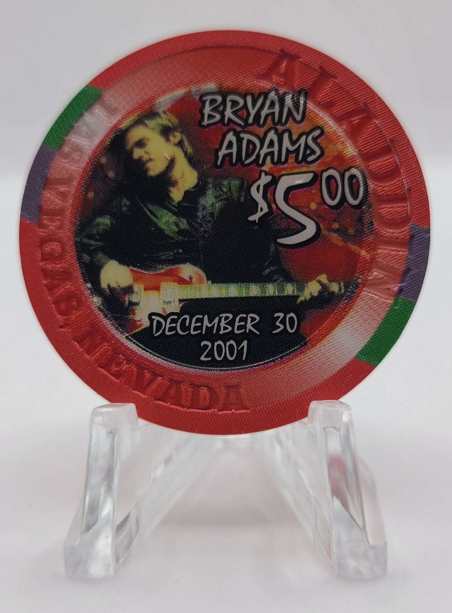 Aladdin Resort Casino Las Vegas Nevada 2001 $5 Chip V7811