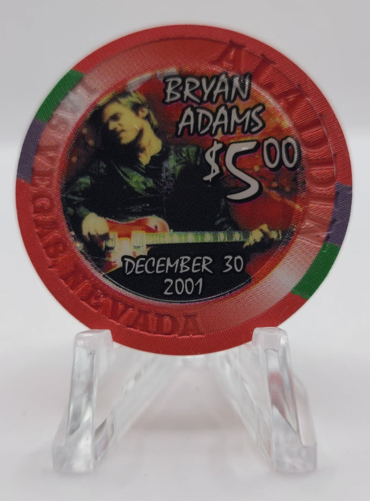 Aladdin Resort Casino Las Vegas Nevada 2001 $5 Chip V7811