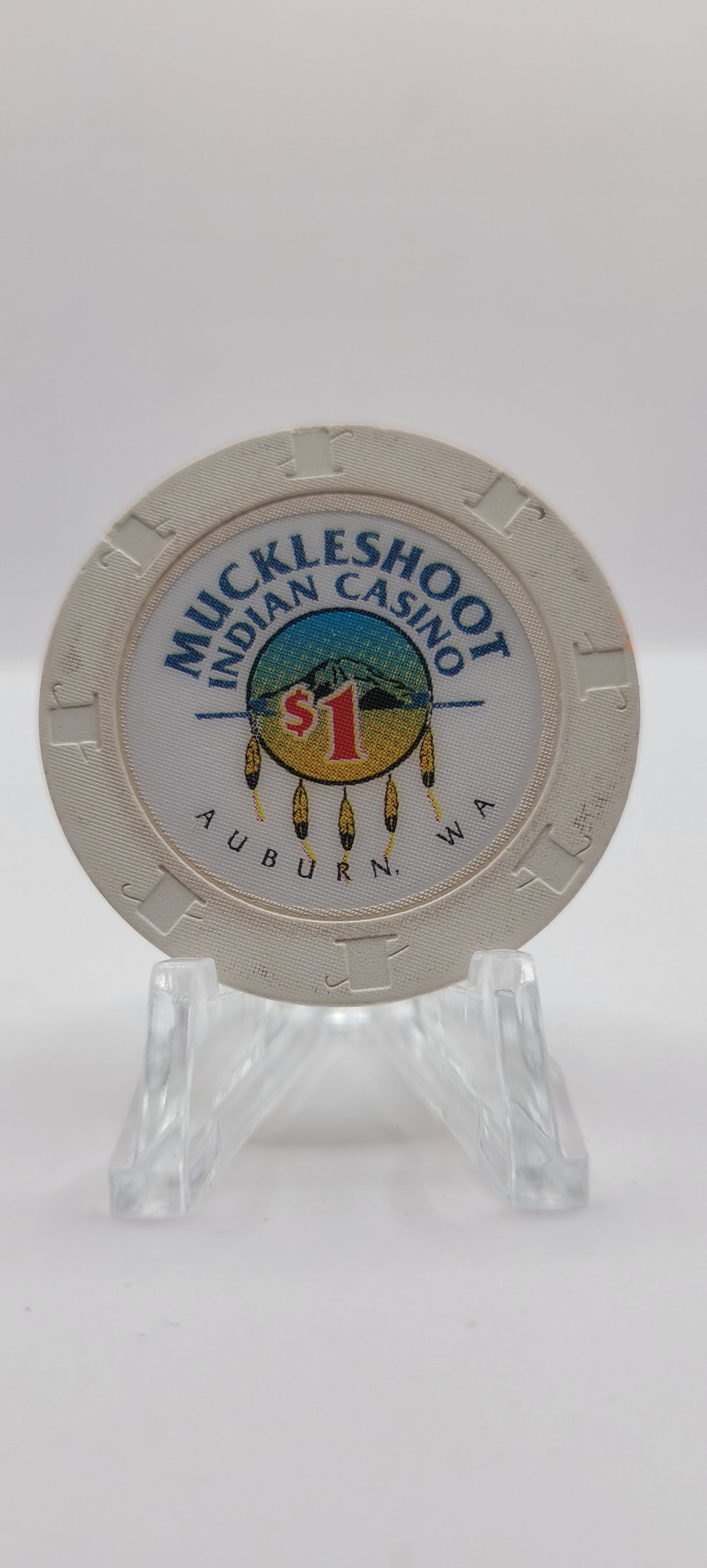 Muckleshoot Indian Casino Auburn Washington $1 Chip