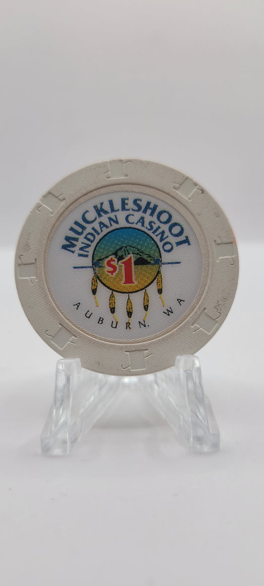 Muckleshoot Indian Casino Auburn Washington $1 Chip