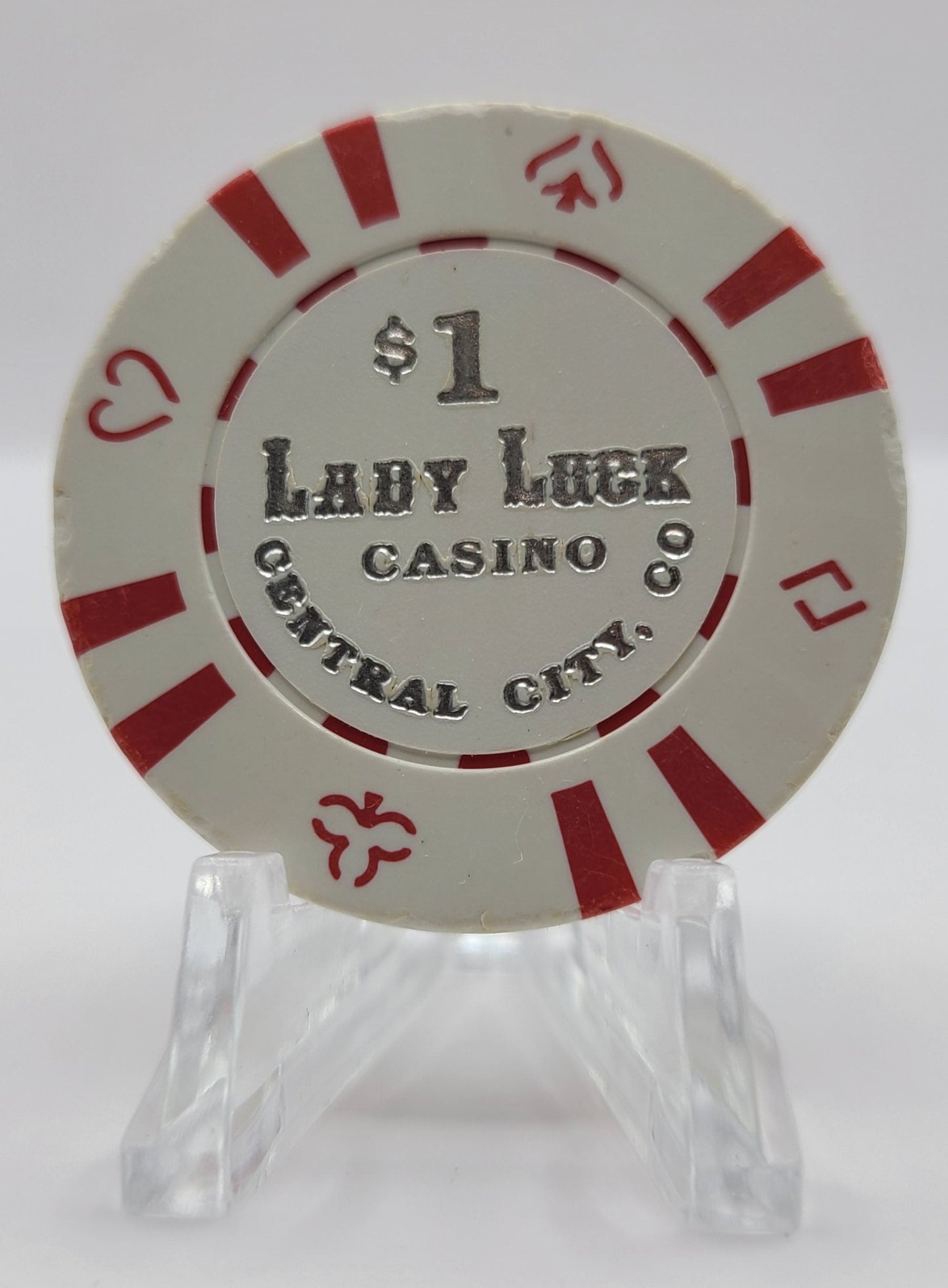 Lady Luck Casino Central City Colorado 1993 $1 Chip