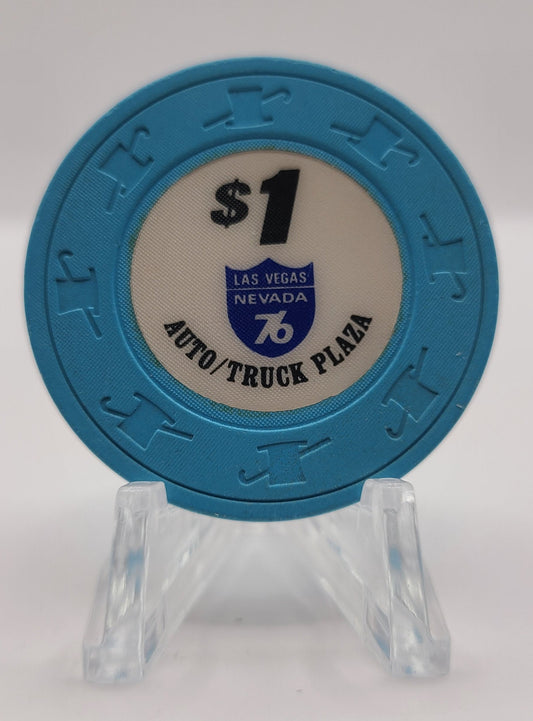 Auto Truck Plaza Las Vegas Nevada 1973 $1 Chip N1356