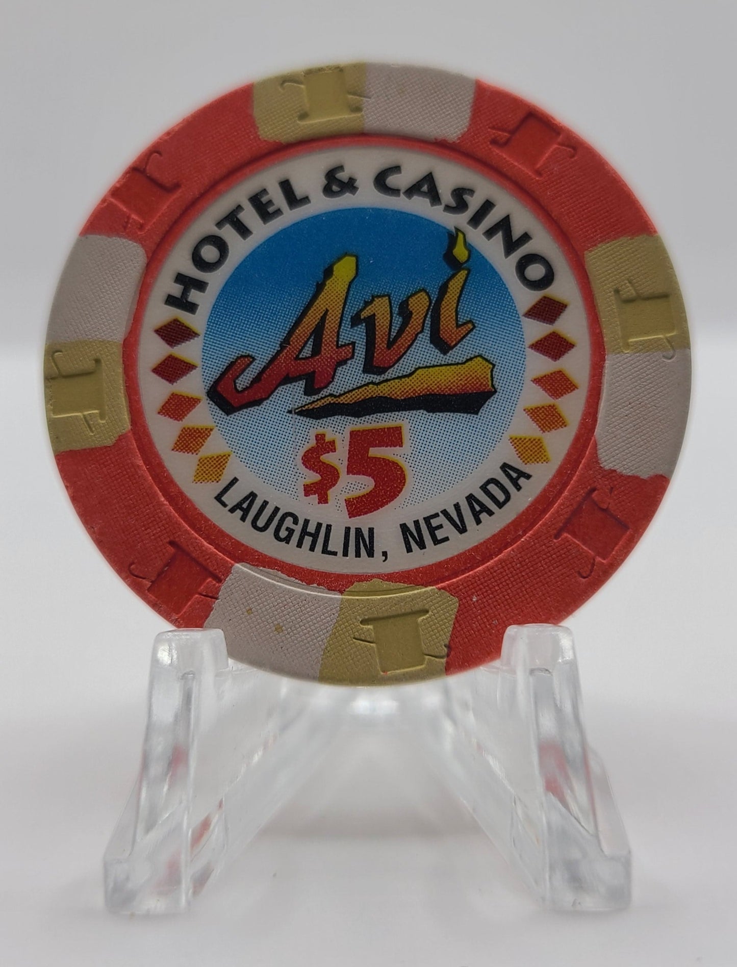 Avi Casino Laughlin Nevada 1995 $5 Chip N2652