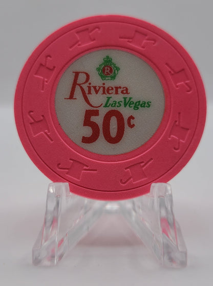 Riviera Casino Las Vegas Nevada 1990's $.50 Chip N2064