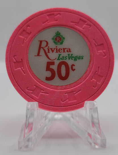 Riviera Casino Las Vegas Nevada 1990's $.50 Chip N2064