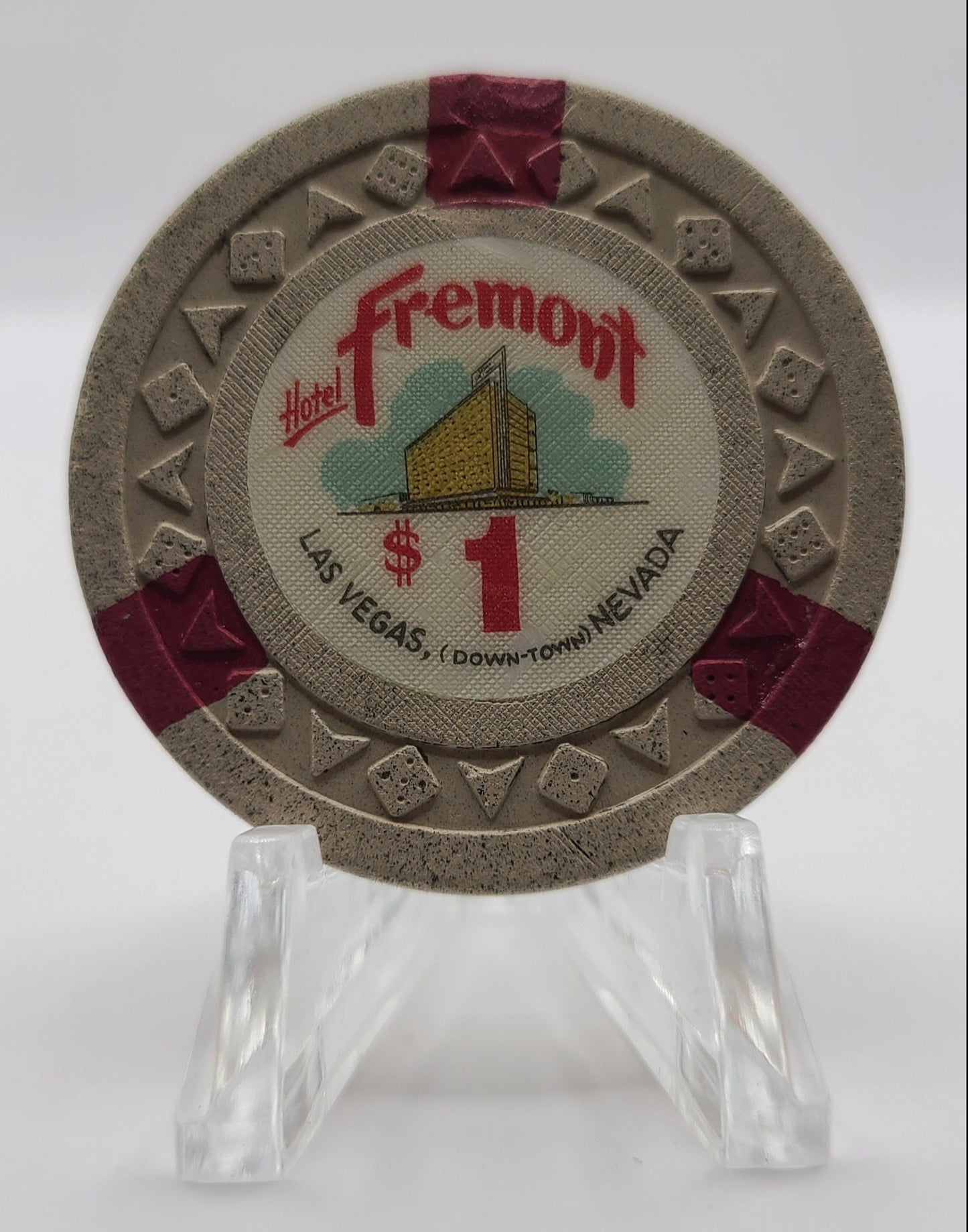 Fremont Casino Las Vegas Nevada 1960's $1 Chip