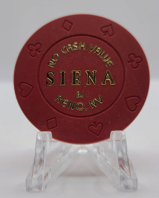 Siena Casino Reno Nevada 2001 Red NCV Chip V9757