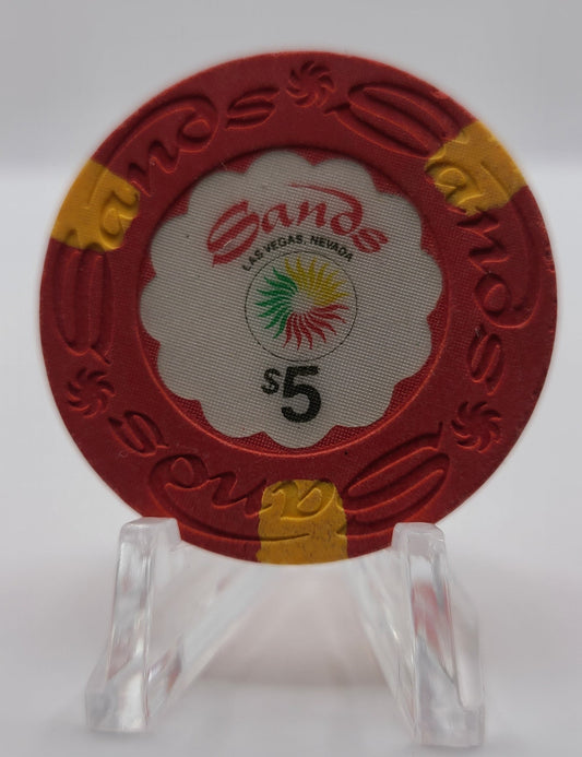 Sands Hotel Casino Las Vegas Nevada 1989 $5 Chip N2124