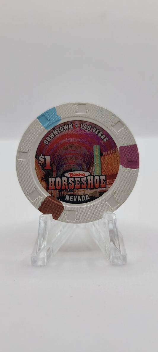 Horseshoe Club Binion's Las Vegas Nevada 2004 $1 Chip E3133 "UNCIRCULATED"