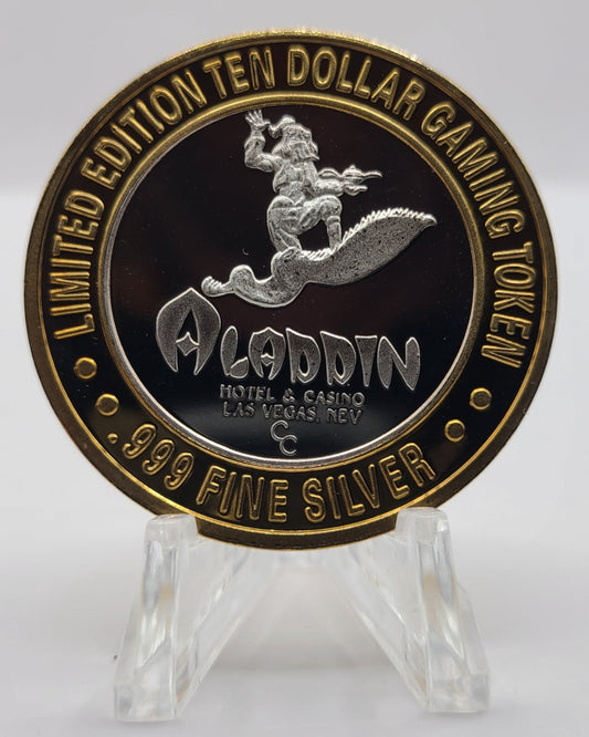 Aladdin Casino Las Vegas Nevada 1994 $10 Silver Strike