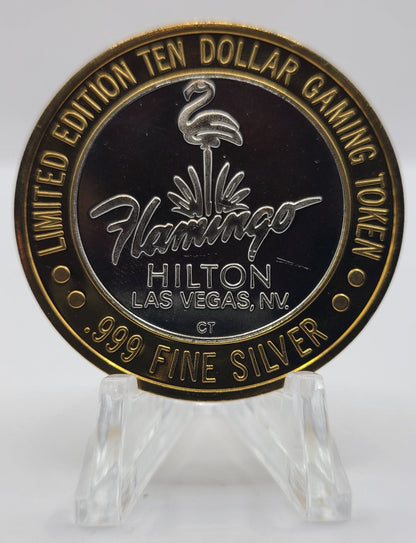 Flamingo Hilton Casino Las Vegas Nevada 1993 "1946 Casino" $10 Silver Strike