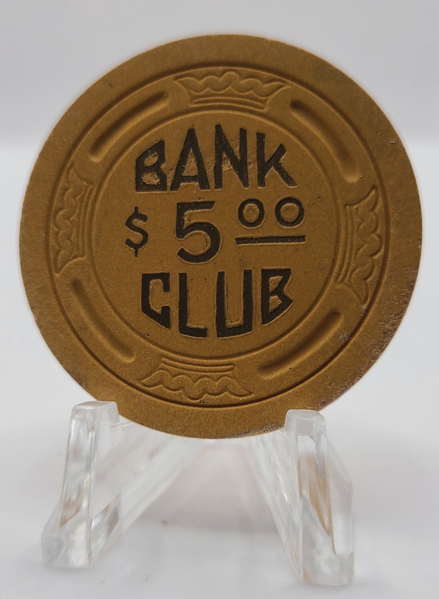 Bank Club Casino Searchlight Nevada 1946 $5 Chip N4982