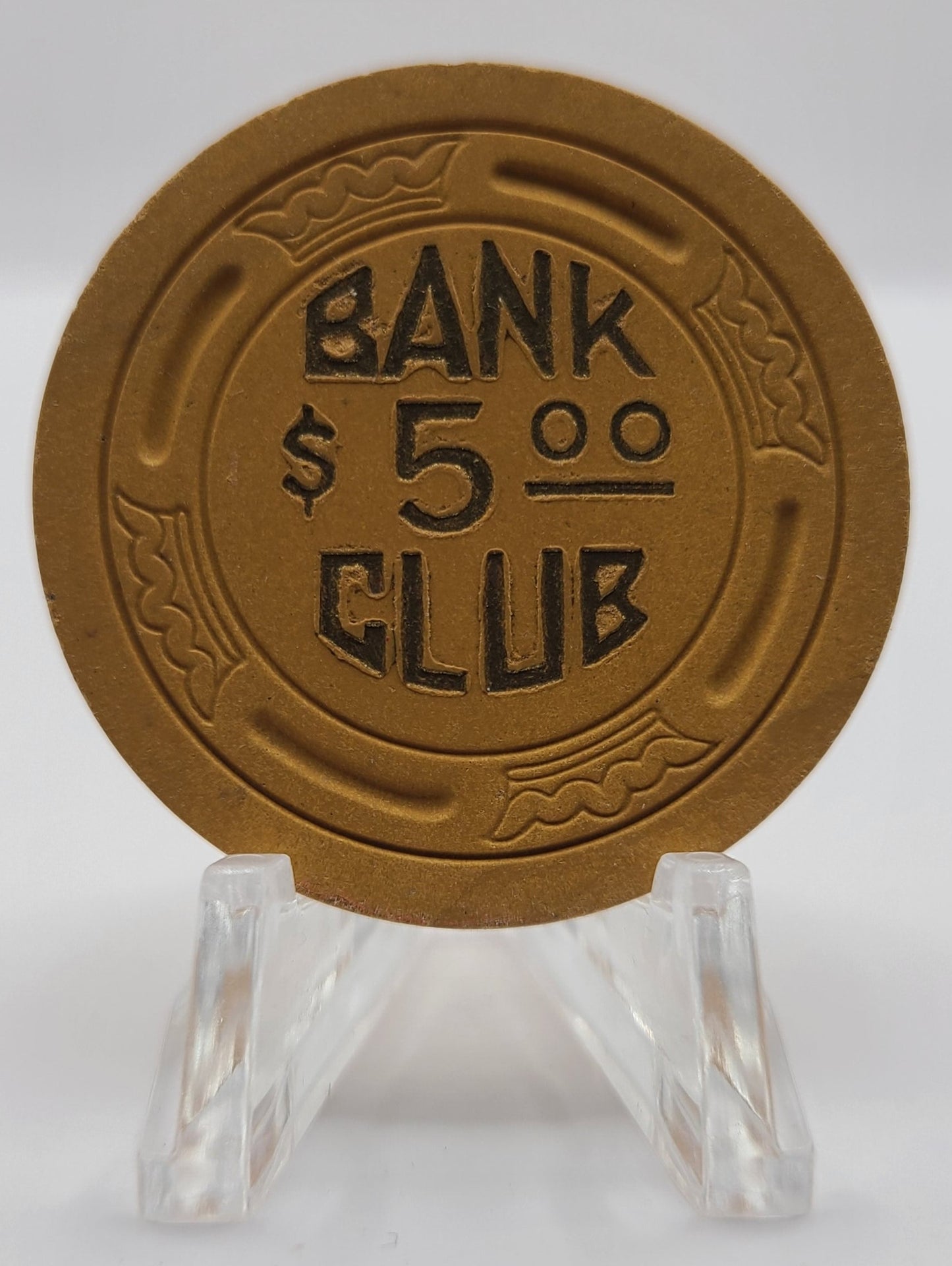 Bank Club Casino Searchlight Nevada 1946 $5 Chip N4982