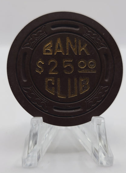 Bank Club Searchlight Nevada 1946 $25 Chip N4929