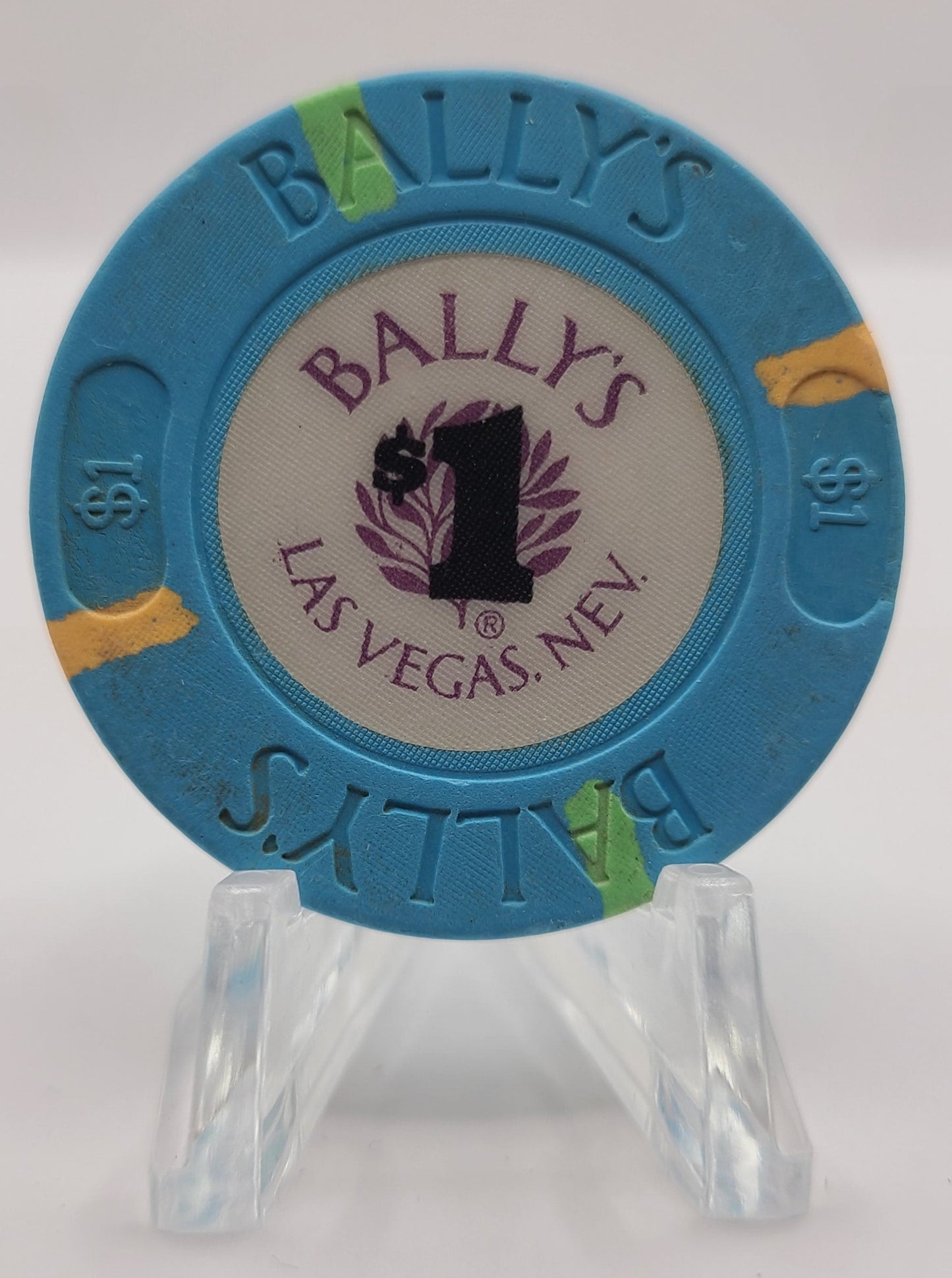 Bally’s Casino Las Vegas Nevada 1986 $1 Chip N1359